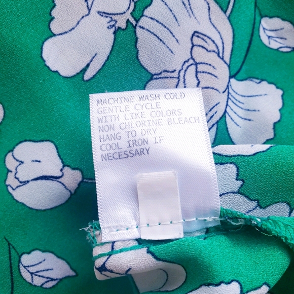 Cynthia Rowley Green Floral Tank Top Size Small - Picture 7 of 7